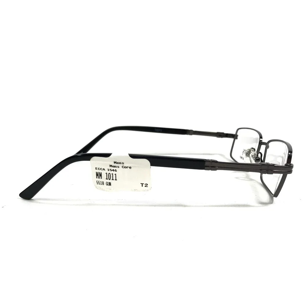 Legacy MM 1011 Eyeglasses Frames Black Gray Rectangular Full Rim 55-18-145